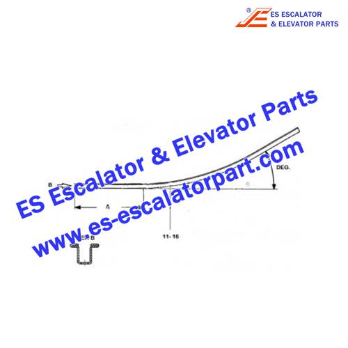 GAA402BRN1 Escalator Handrail Guide Use For OTIS