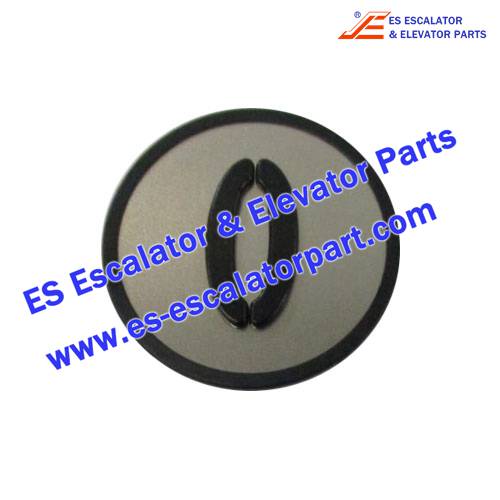 Elevator Parts KM801055G000 PRESSEL, MAIN EXIT GRAY TACTILE SYM 0