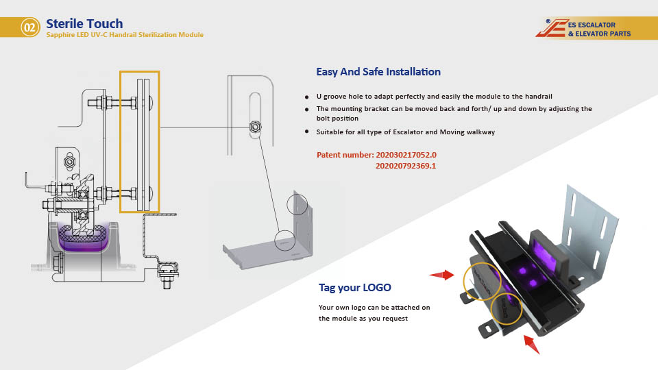 Sterile Touch- UVC Handrail Sterilization