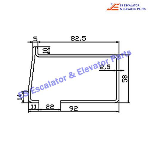 Escalator 5PSC0045 Track Use For Toshiba