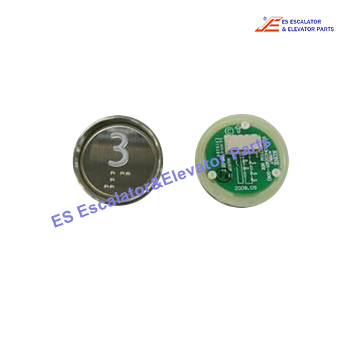 KM922111G001H003 Elevator Button KDS AUS  RND Surf BU SBS 3 Use For Kone