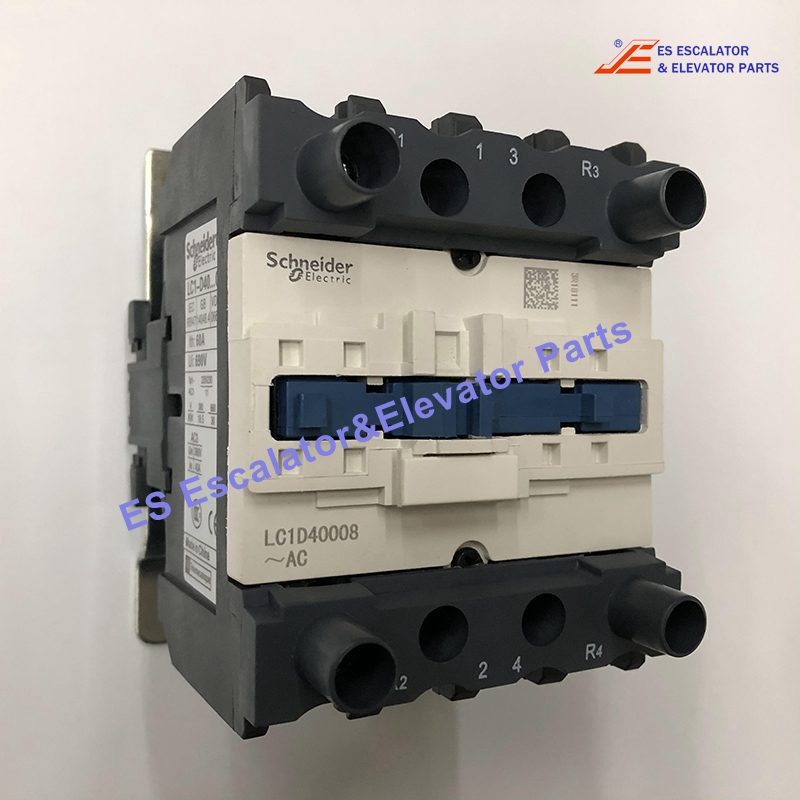 LC1D40008 Elevator Contactor 4-Pole 120 VAC Coil 600 VAC 60 Amp