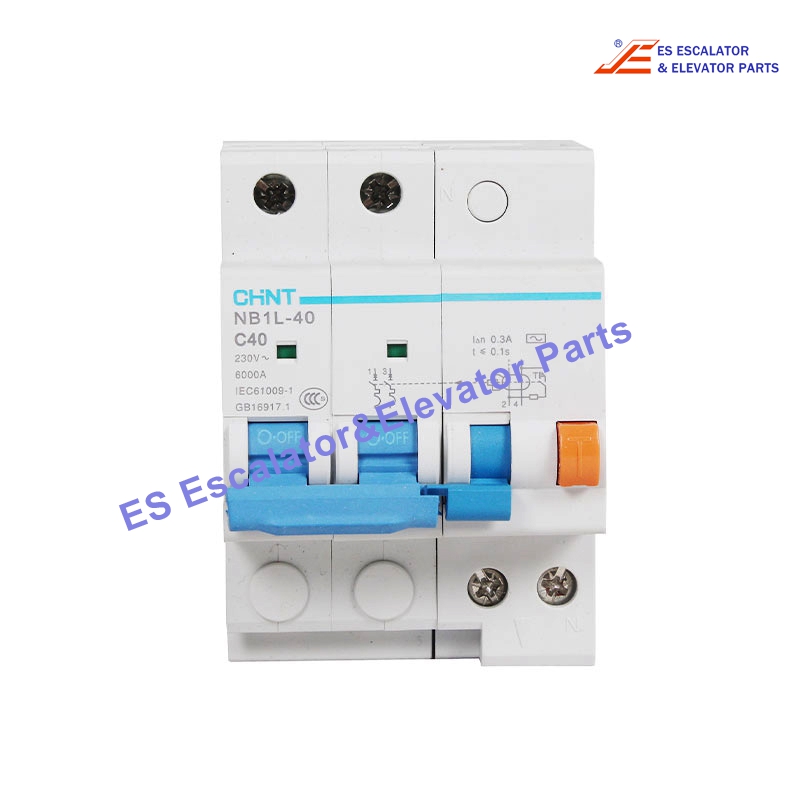 NB1L-40 Elevator Breaker 1P+N C Curve 30mA 40A RCBO Use For CHINT