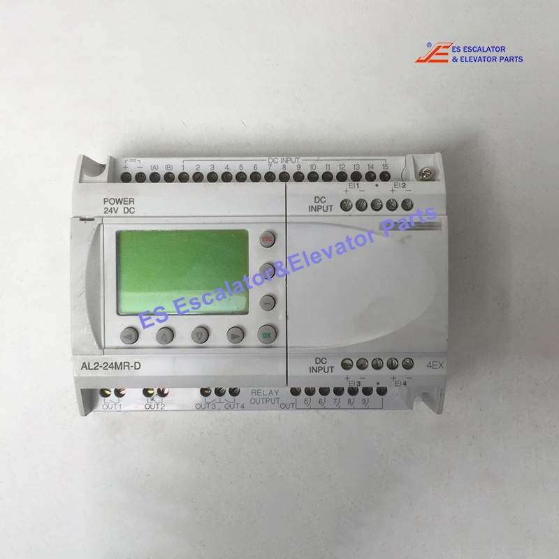 Al2-24MR-D Elevator Micro PLC Programmable Logic Controller DC Base Unit 15 Inputs 9 Outputs 24VDC Use For Mitsubishi