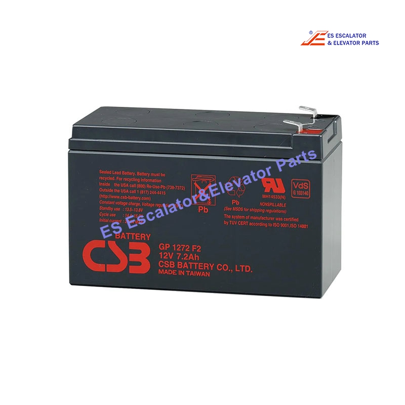 GP 1272 F2 Elevator Battery 12V 28W 7.2AH