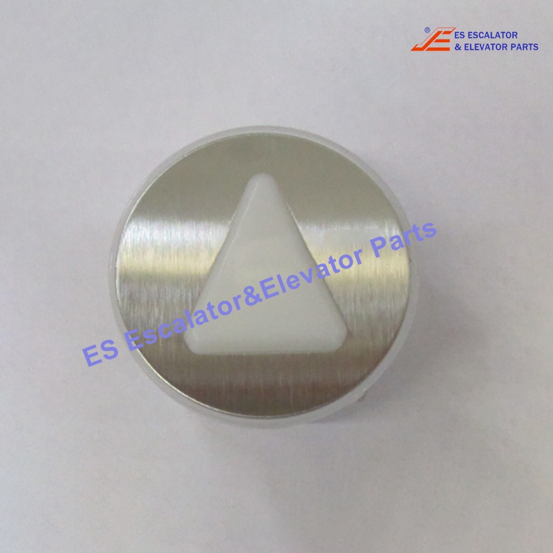 KM870820G091 Elevator Pressel Round Brushed Tactile Symbol UP Use For Kone