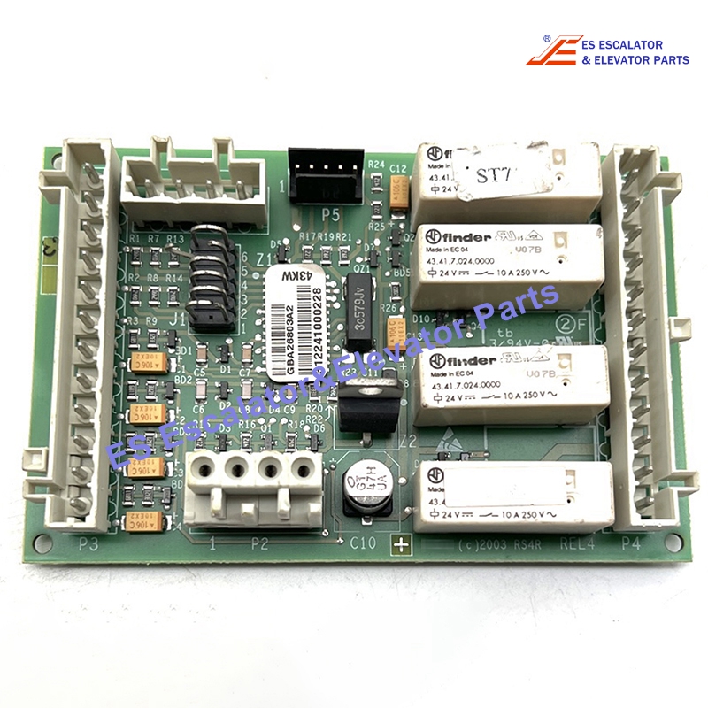 GAA26803A1 Elevator PCB Board RS4R Main Board Use For Otis