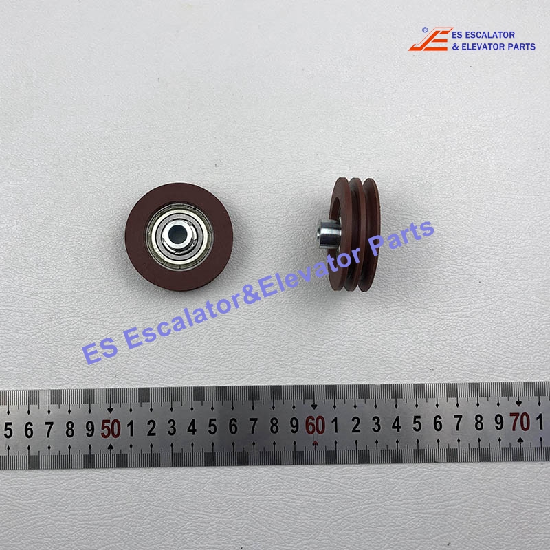 KM89627G02 Elevator Roller Red Synchronisation D52/17mm W16mm Use For Kone