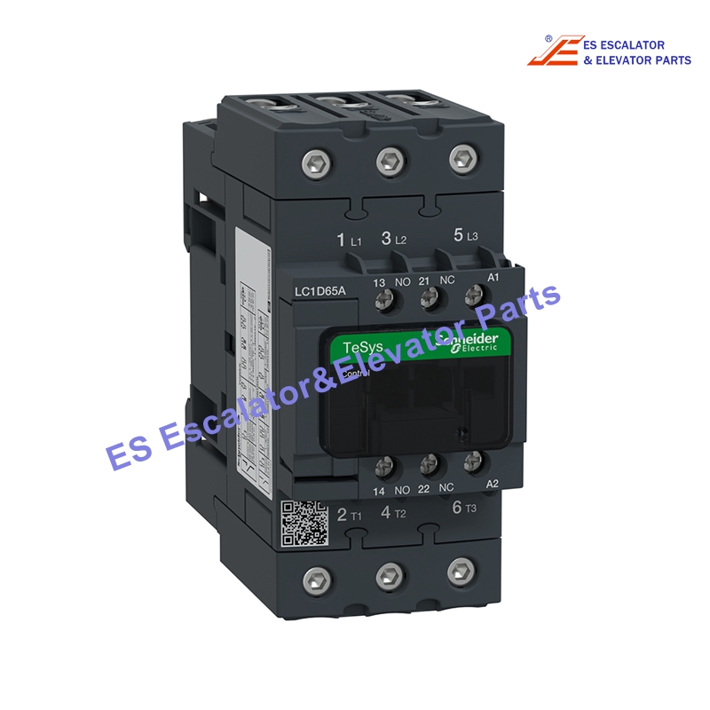 LC1D65AF7 Elevator Contactor 3P(3 NO) AC-3 65A 110VAC 50/60Hz Use For Schneider