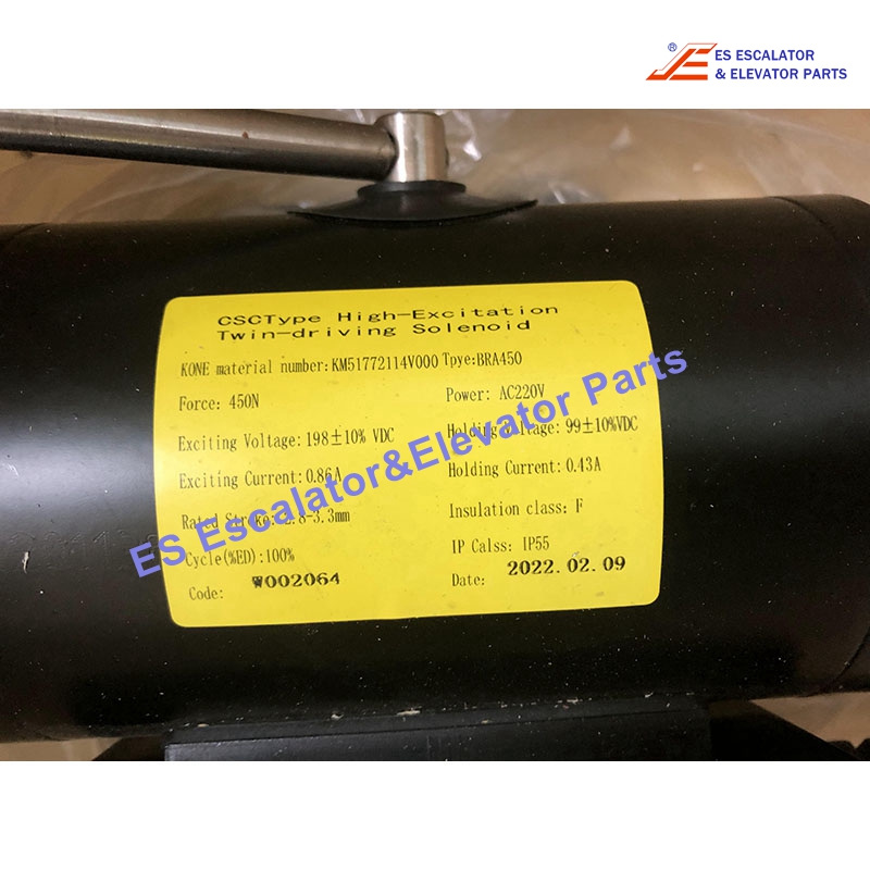 KM51772114V000 Elevator Brake Coil Power:AC220V Force:450N Use For Kone