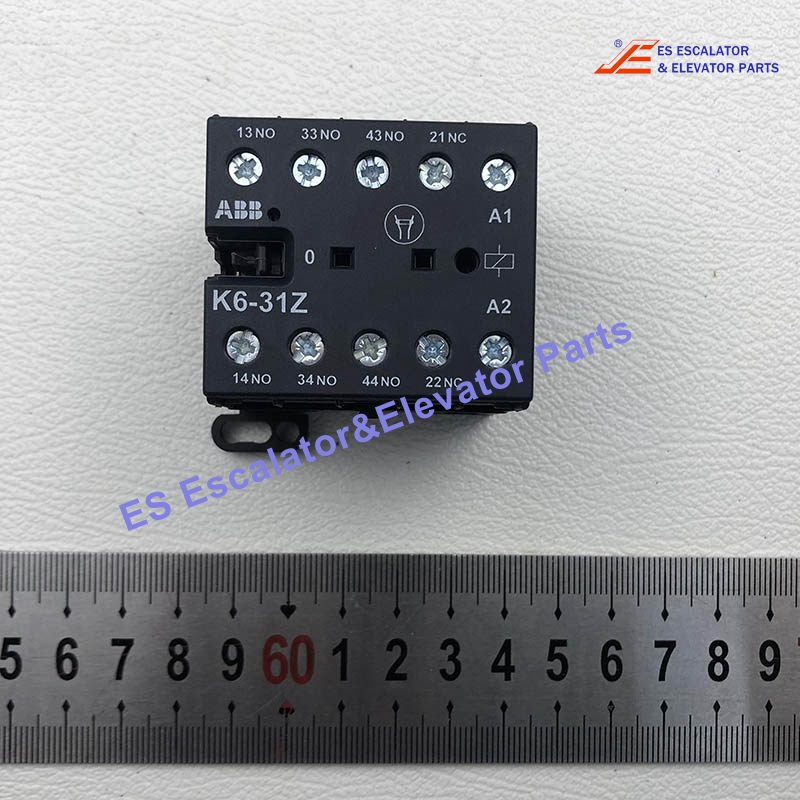 K6-31Z Elevator Contactor Relay 5A 600VAC Use For ABB