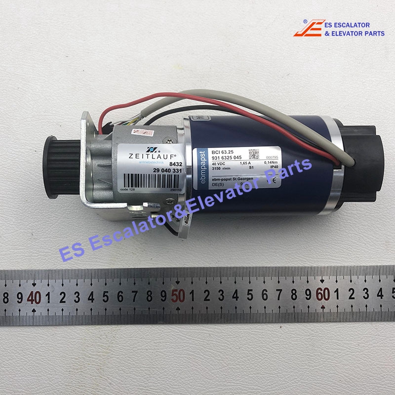 KM89717G04 Elevator Door Motor 40VDC 1.65A 3150R/Min Use For Kone