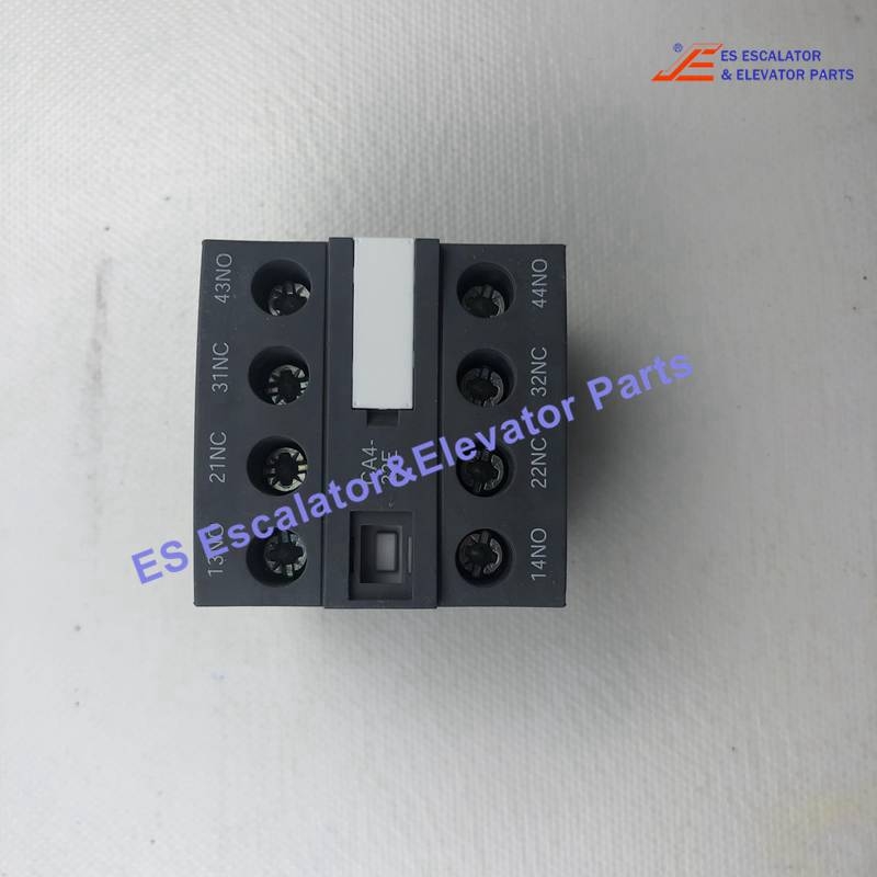 CA4-22E Elevator Auxiliary Contact Block 2NO+2NC For Contactor AF09...AF38 ABB Use For Other