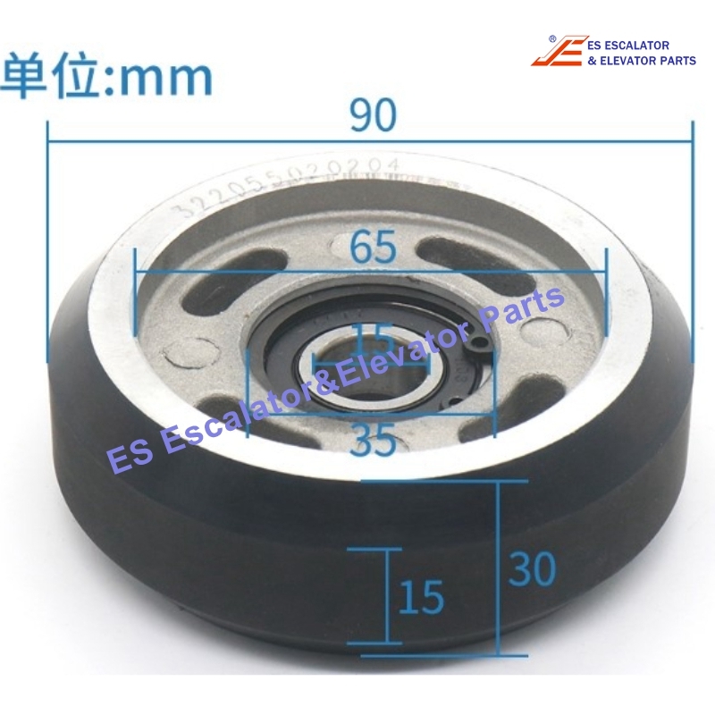 322055020204 Elevator Guide Shoe Wheel Use For Other