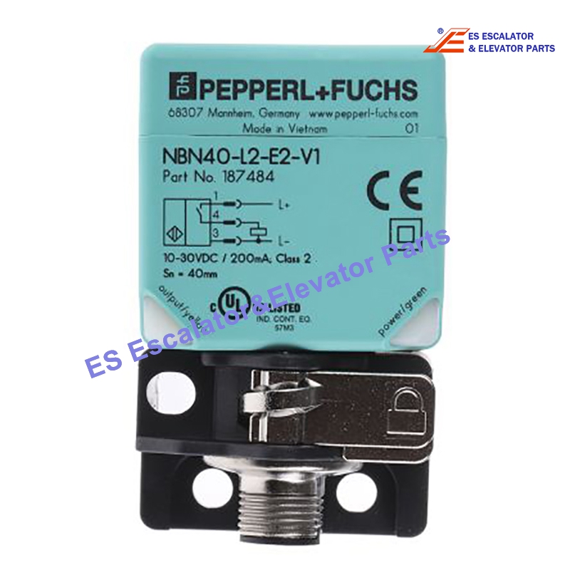 NBN40-L2-E2-V1 Elevator Inductive Sensor 10-30VDC 200mA Sn=40mm Use For Elevator
